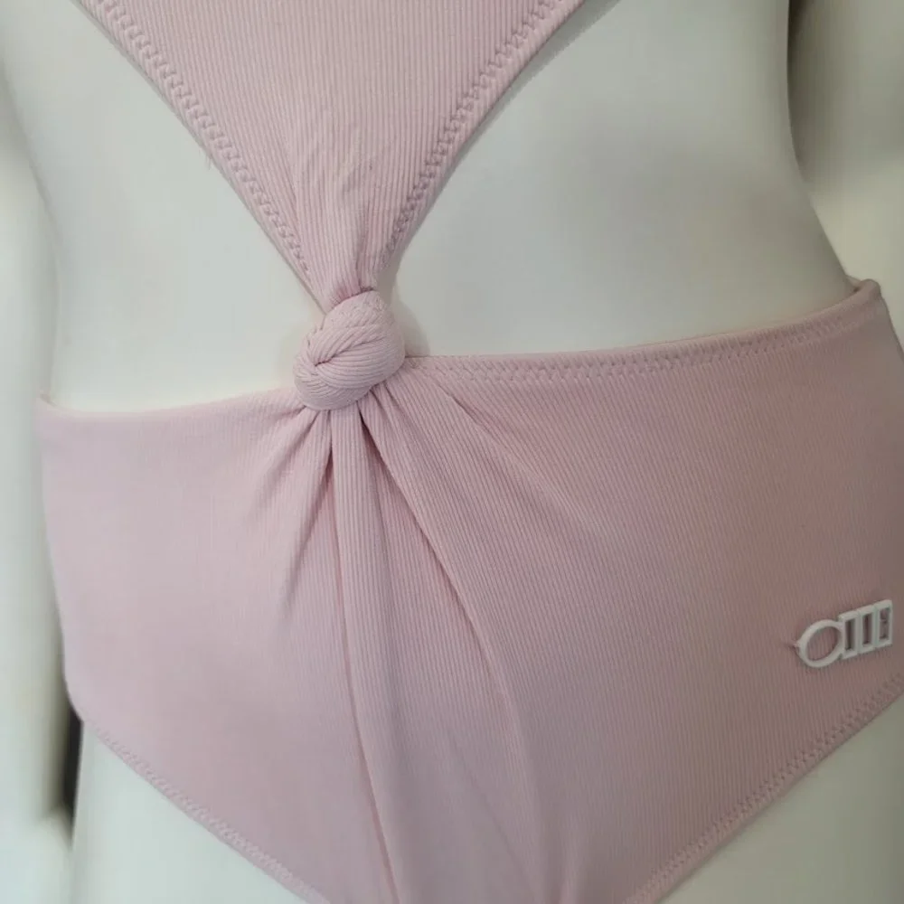 Solid & Striped The Bailey Ballet Ribbed One Piece Swimsuit Size Large - Picture 3 of 16